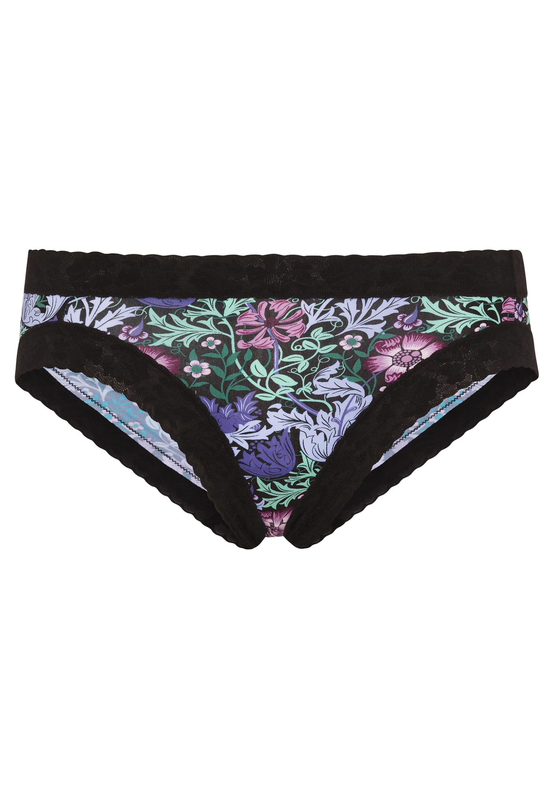 Jockey Women's Nouveau Garden Black Parisienne Soft Stretch Lace Bikini, L