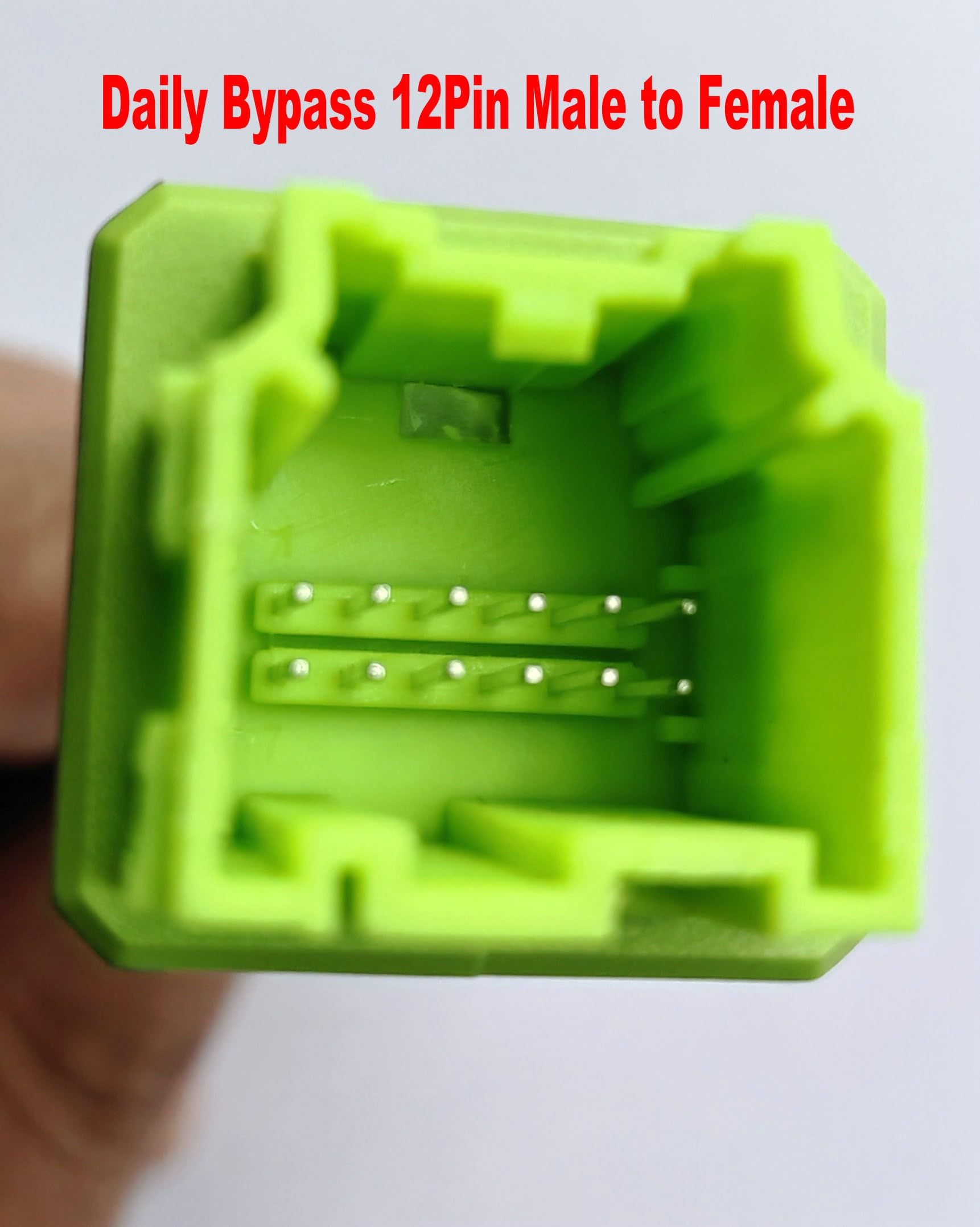 Adattatore Giornaliero del Gateway di Sicurezza del Cavo di Bypass del Dongle,12Pin Maschio a 12Pin Femmina OBD Cavo Diagnostico 35cm Verde