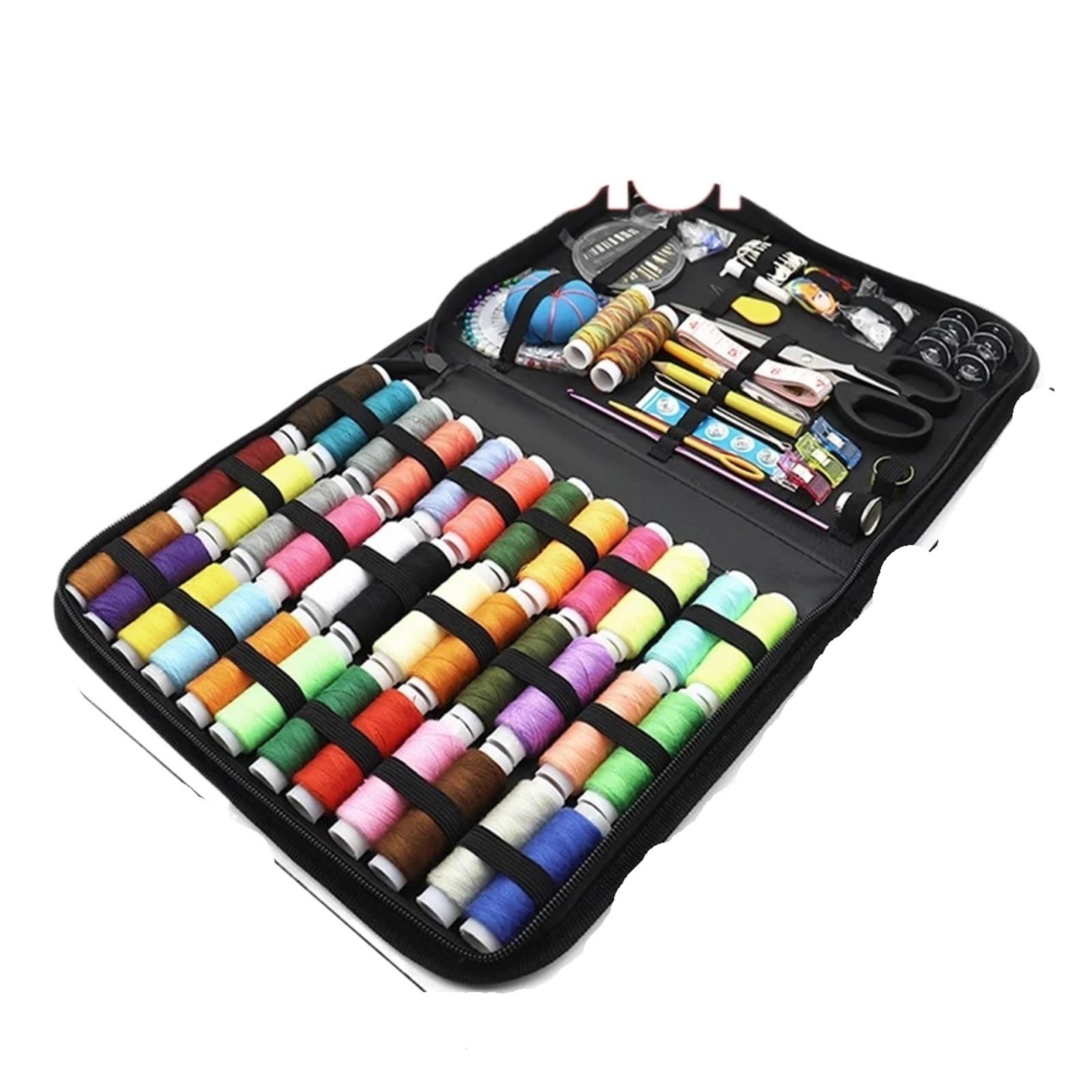 Set Cucito da Viaggio Completo Kit da cucito fai te, set di scatole multifunzione for trapuntatura a mano, filo ricamo, accessori for, kit(Sewing Kit A)