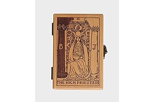 Enchanted Wooden Tarot Box - The High Priestess