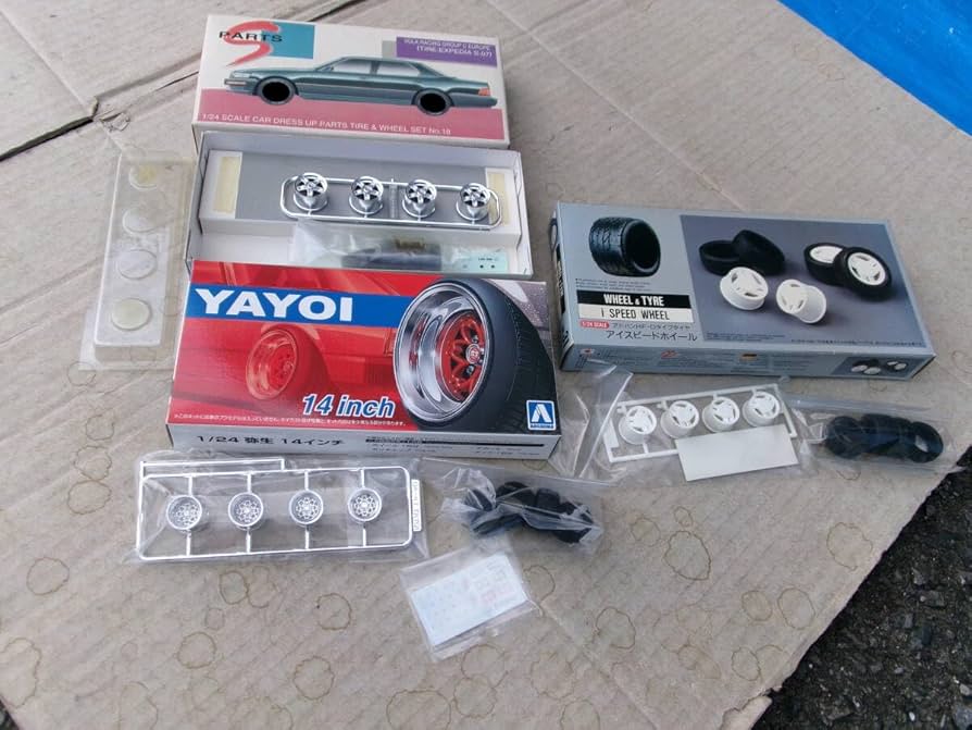 Amazon.co.jp: アオシマ1/24 弥生ホイール14インチ＋引っ張り