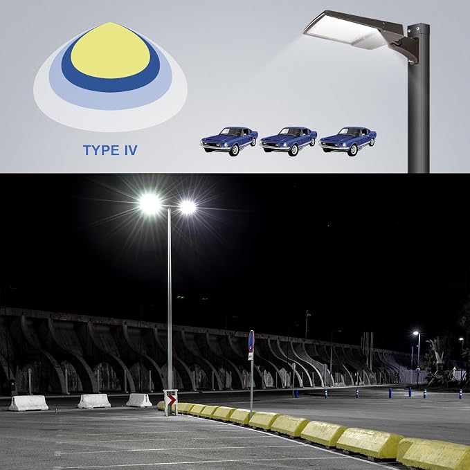 Luminaria LED para estacionamiento OSTEK 480 V, fijación directa en brazos, 300 W, IP65, certificada UL y DLC, 5000 K miniatura 6