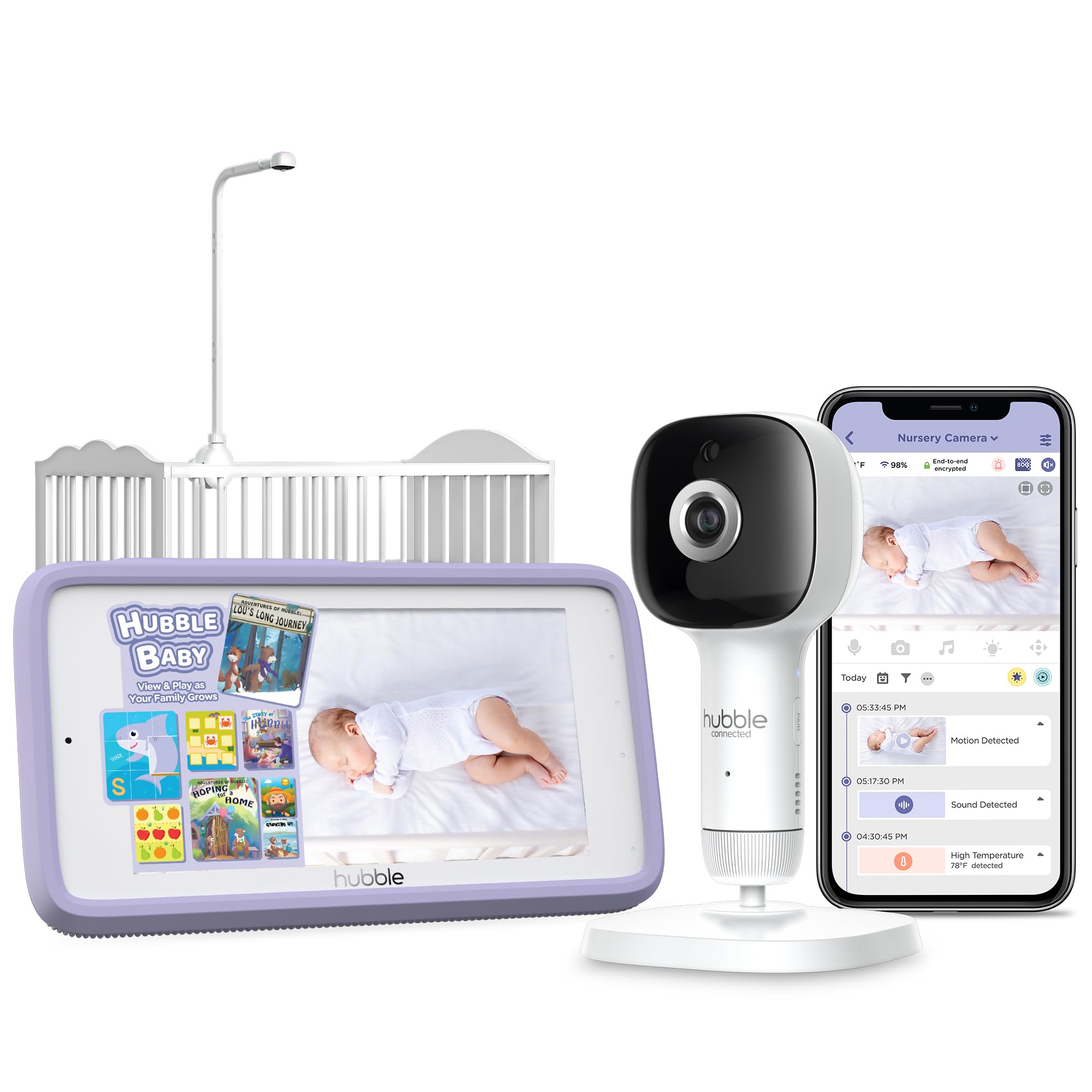 Hubble Pal SkyVision AI Pro Crib Mount Camera