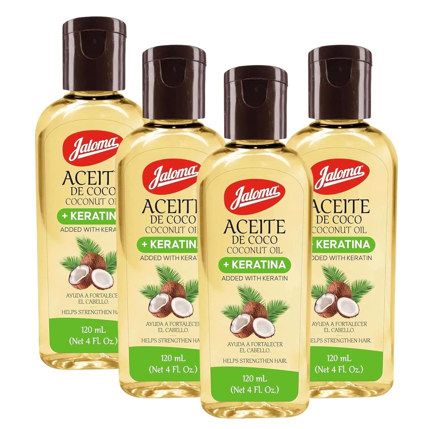 Jaloma Coconut Oil Hair Strengthening Treatment - 4 Pack
