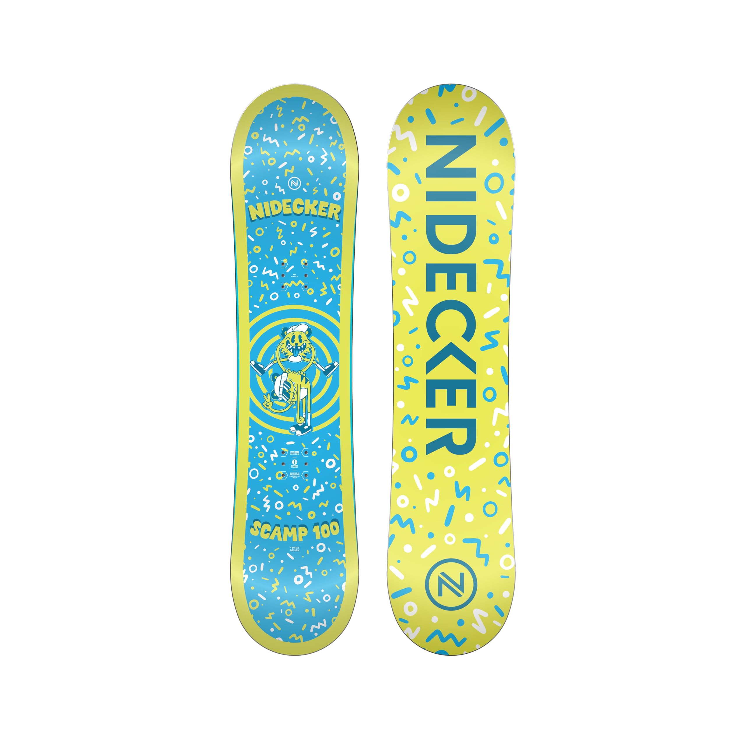 Nidecker SCAMP Snowboard - All-Mountain Board con Flex Responsive e Profilo Camber