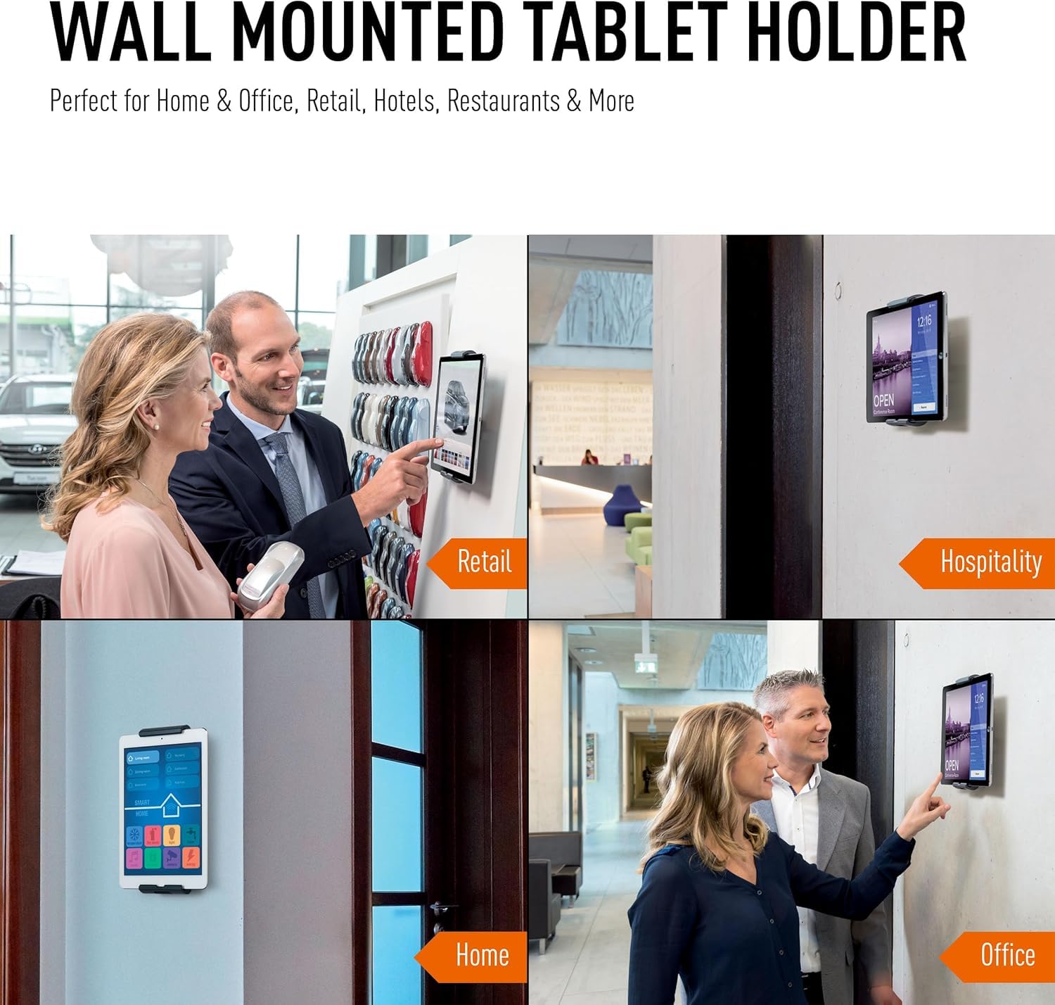 Durable Tablet Wandhalterung für Tablets 7-13 Zoll, Silber, 893323