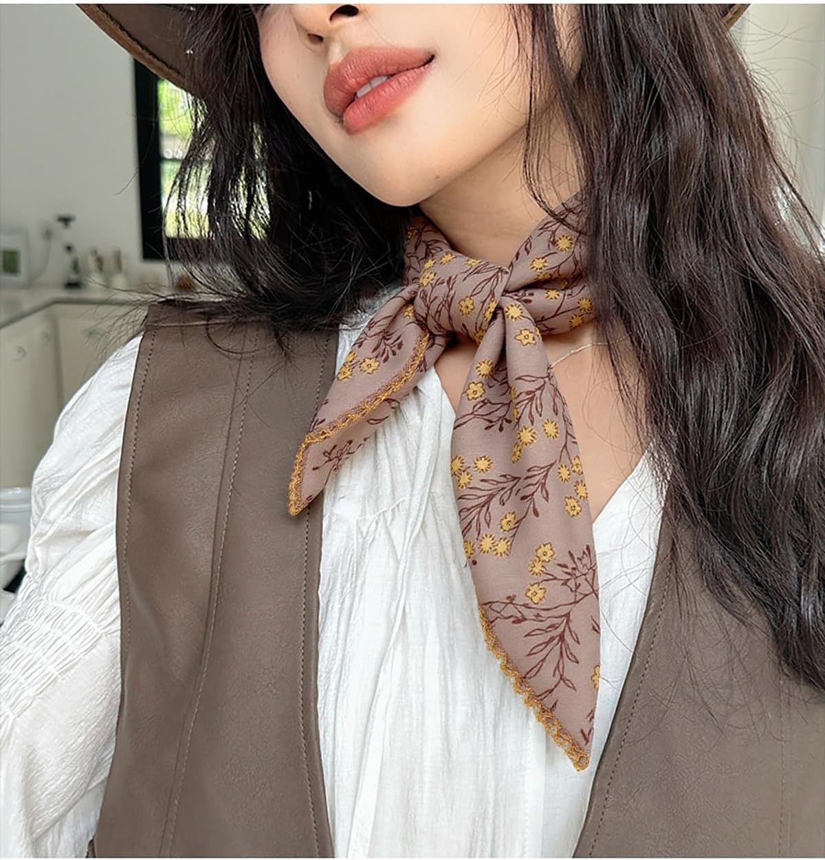 Large Cotton Bandana Headband, Head Wrap, Protective Coverage, Hair Neck Scarf for Women 28 x 28 inch - Image 5