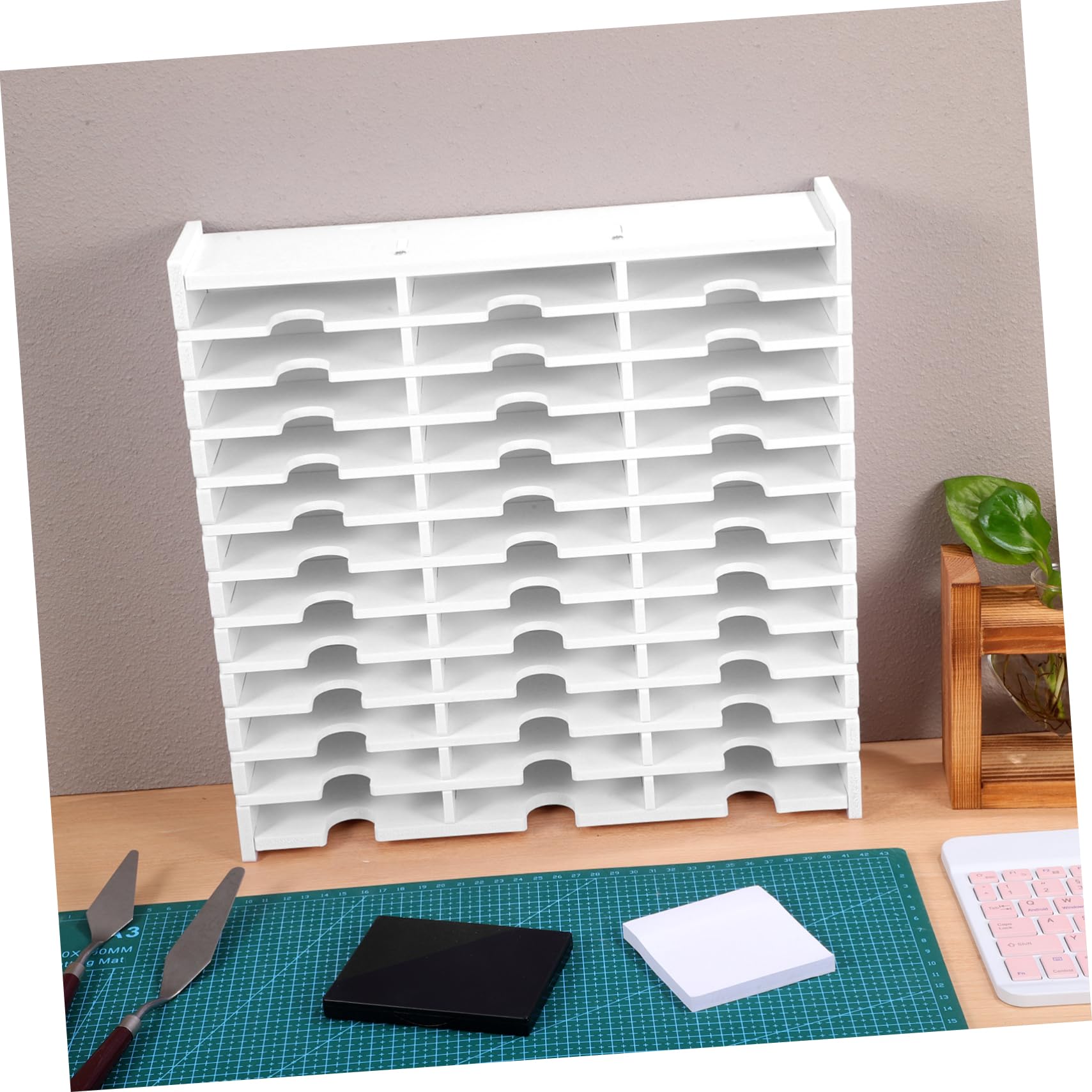 PRETYZOOM Scatola Porta CD in Pvc Bianco per Custodire Dischi Protezione Antiurto e Riduzione Collisioni come Regalo e Contenitore Desktop