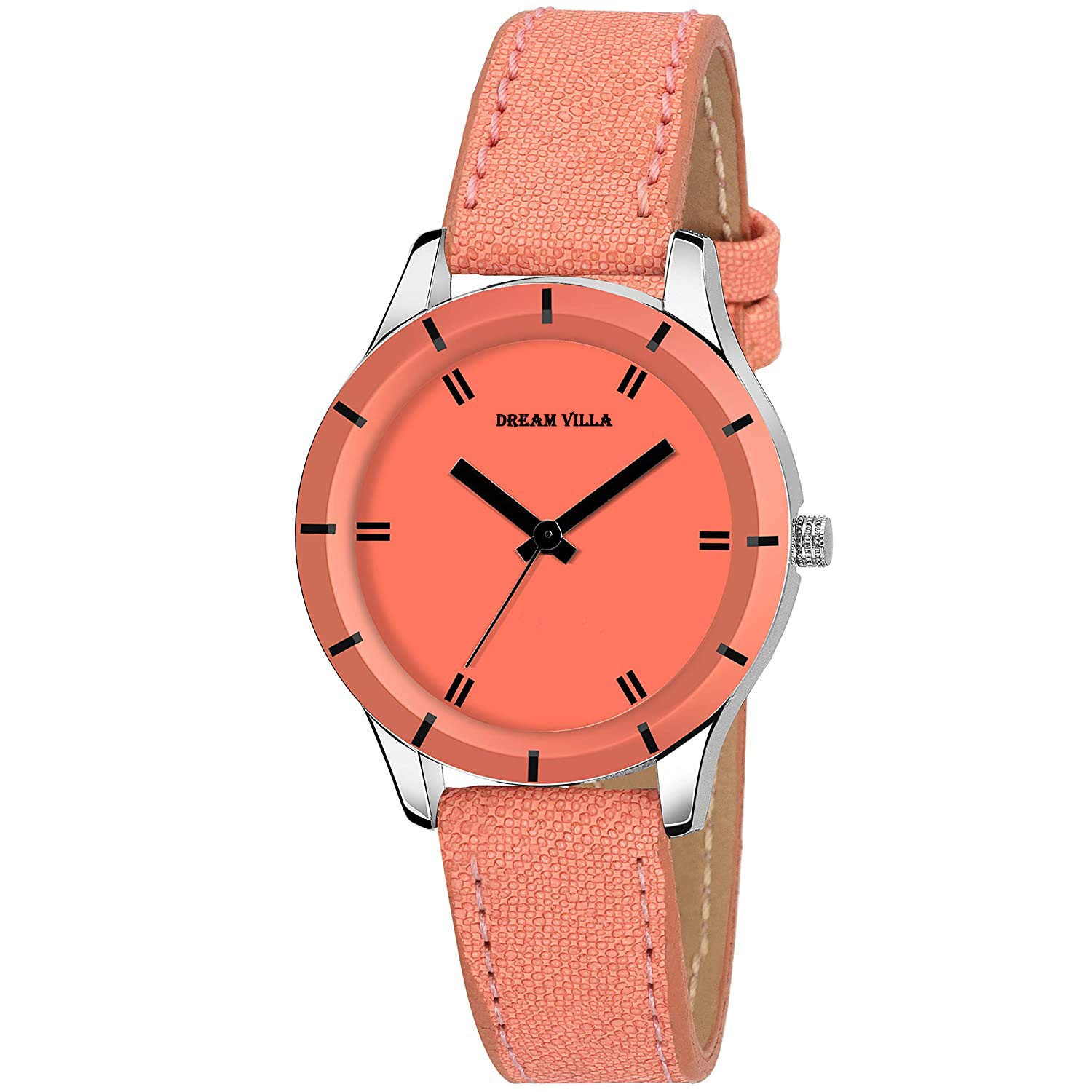 DREAM VILLA Analog Orange Strap Wrist Watch for Girls and Women Watch (B08BS2T5DD) Amazon Price History, Amazon Price Tracker