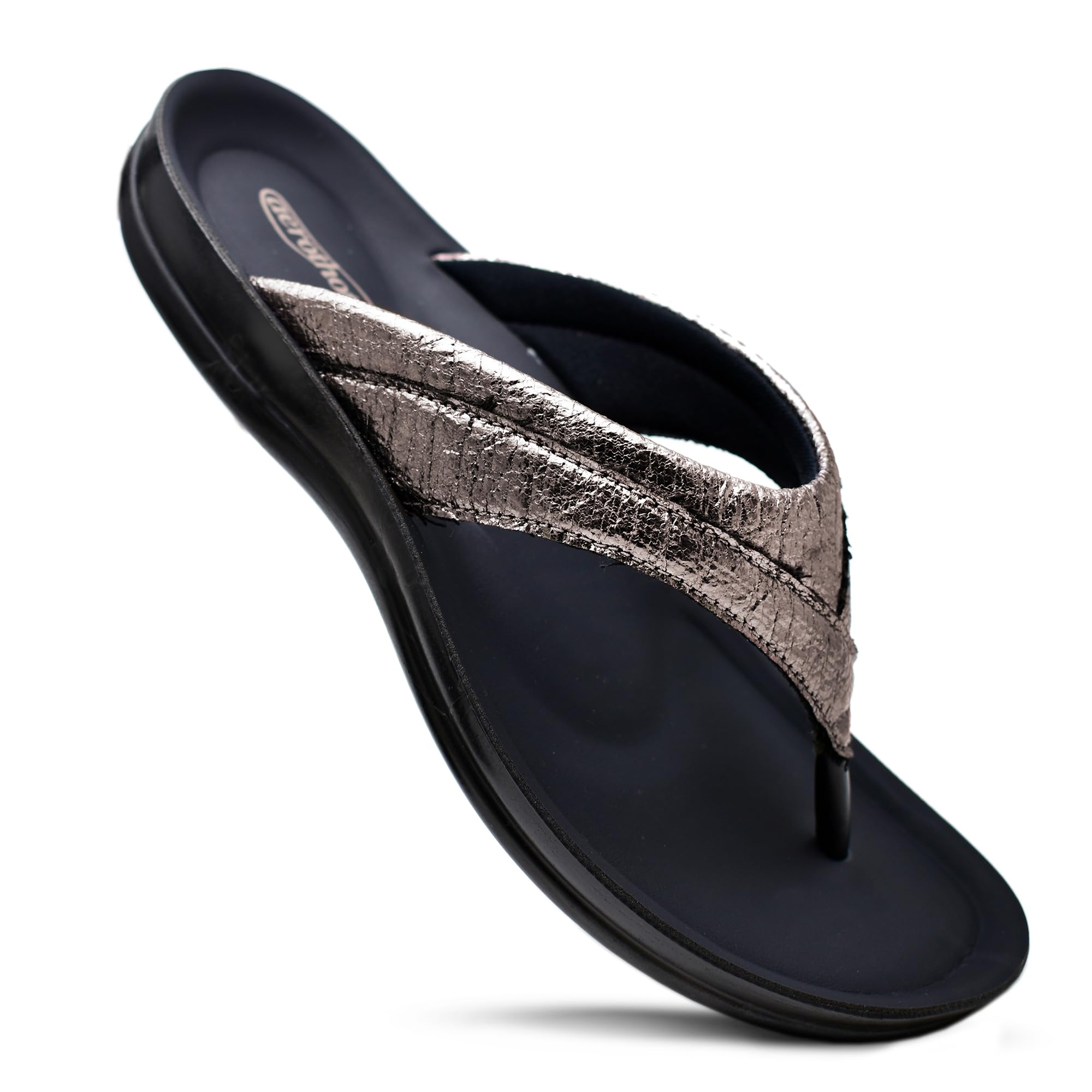 AEROTHOTIC Arch Support Slingback Flats for Women Sandals T Strap Flip Flops