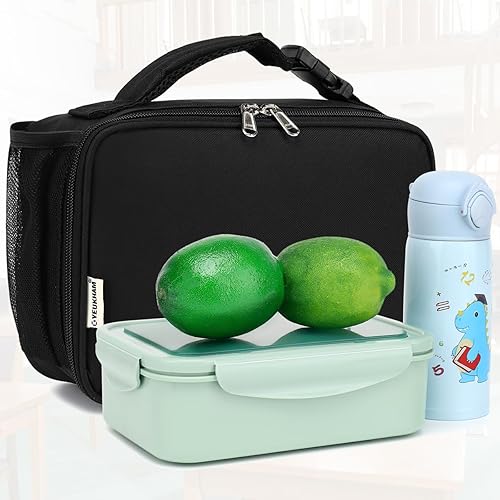 Miniatura 9 de GYEUKHAM Lonchera térmica reutilizable para la escuela, bolsas de almuerzo congelables duraderas para niños, niñas, hombres y mujeres, kit de