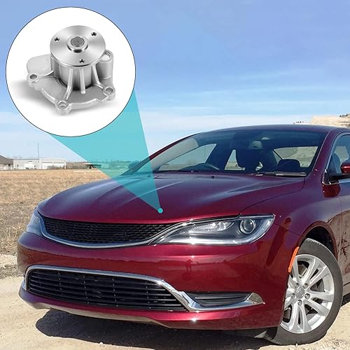 Miniatura 6 de Bomba de agua AW6038 5047138AA para Chrysler 200 2011-2017, Dodge Avenger Caliber Journey Dart 2008-2016, Jeep Cherokee Compass Renegade Patriot