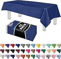 Vista 43 de Mantel de plástico de alta calidad - 54 in. x 108 pulgadas. Grandipity - Mantel rectangular (6 y 12 unidades), Agua (Aqua)