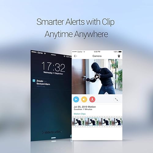 Miniatura 4 de Zmodo Cámaras para seguridad en el hogar (paquete de cámaras para interiores y exteriores), 1080p HD, cámara IP inalámbrica WiFi, detección de