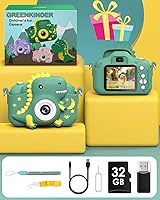 Vista 7 de Cámara para niños, cámara para niños pequeños para niños y niñas, juguetes regalos para Navidad cumpleaños niños y niñas niños de 3 a 9 años cámara
