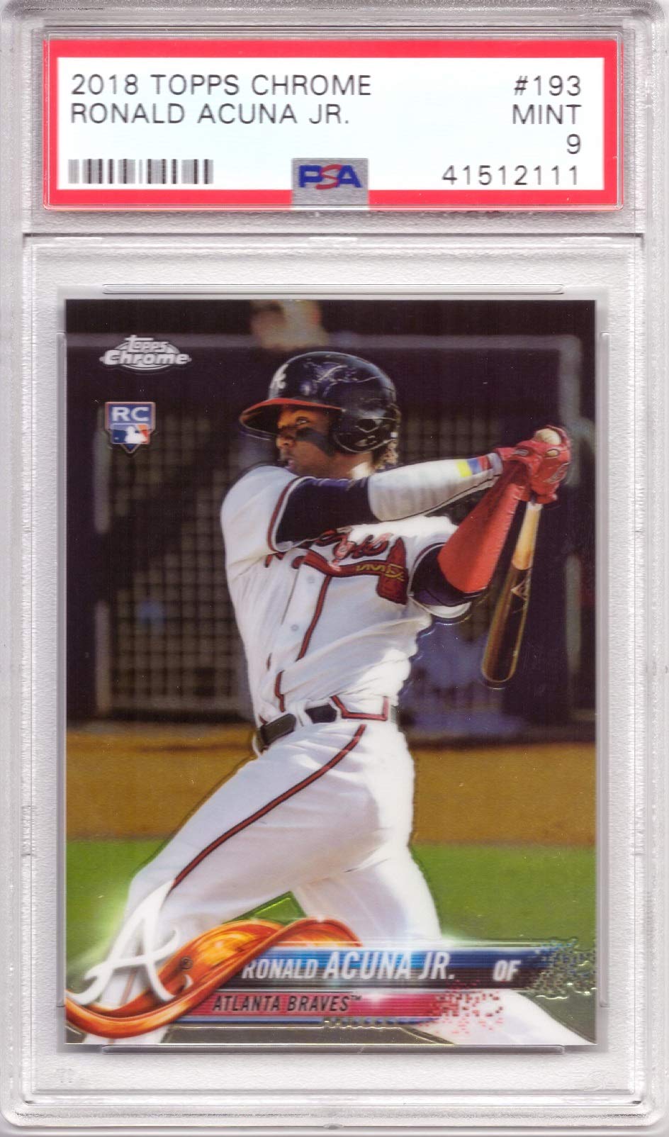 Amazon.com: 2018 Topps Chrome Baseball #193 Ronald Acuna Jr