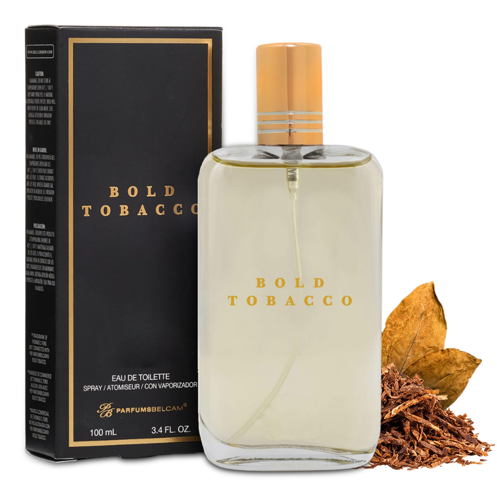 PB ParfumsBelcam Bold Tobacco Eau De Toilette Spray, Our Version of Tobacco Vanille, 3.4 fl.oz.