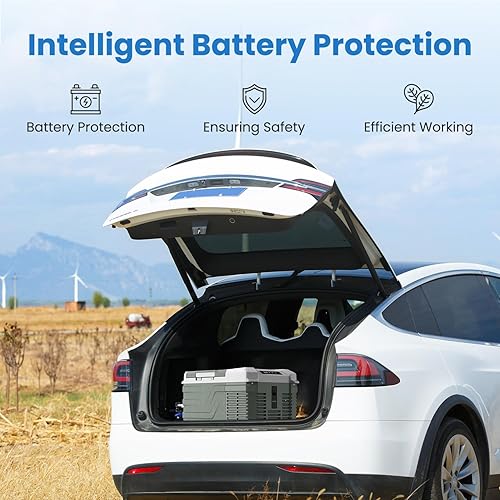 Miniatura 6 de Alpicool Refrigerador de 12 voltios de 12 V, refrigerador de coche de 10 cuartos de galón, refrigerador portátil de 1224 V CC 110  240 V CA para