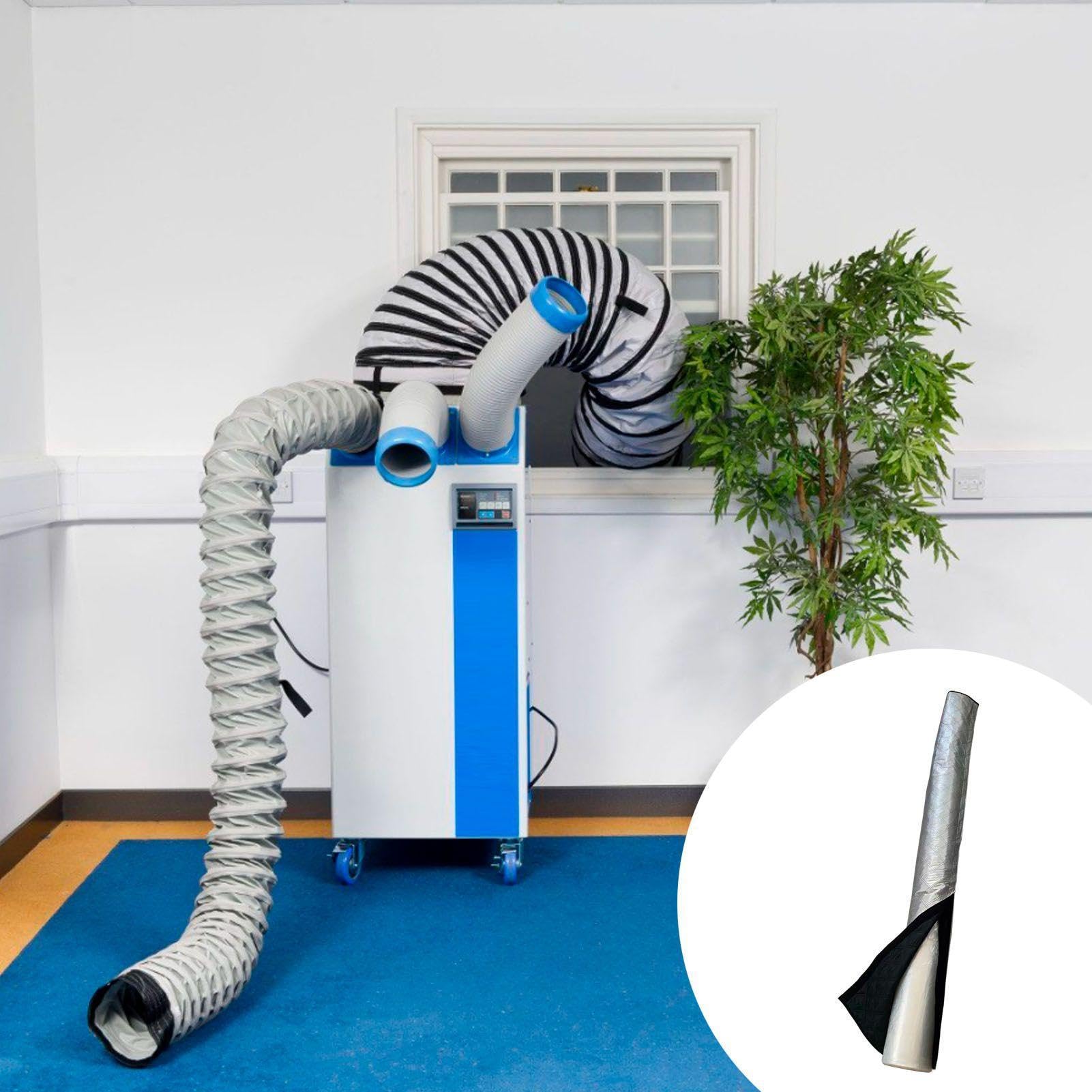 Copertura Per Tubo Condizionatore Portatile - Rivestimento per Riduzione Calore del Tubo del Condizionatore - Protezione Universale Per Tubazioni Aria Casa Ufficio Albergo