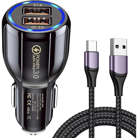 Caricabatterie per auto, adattatore di tipo C PD 45W, caricatore rapido