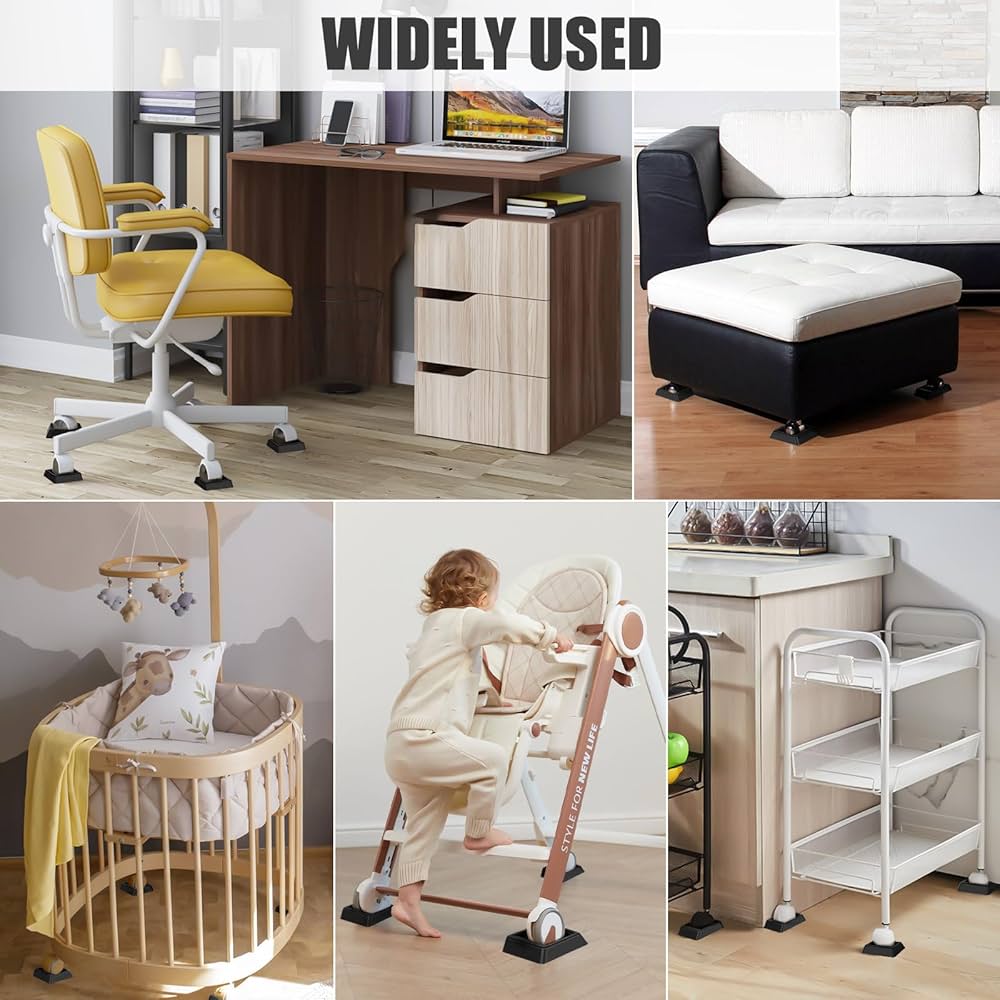 Rubber Wheel Chocks Yupeak Bed Stopper Furniture Stopper