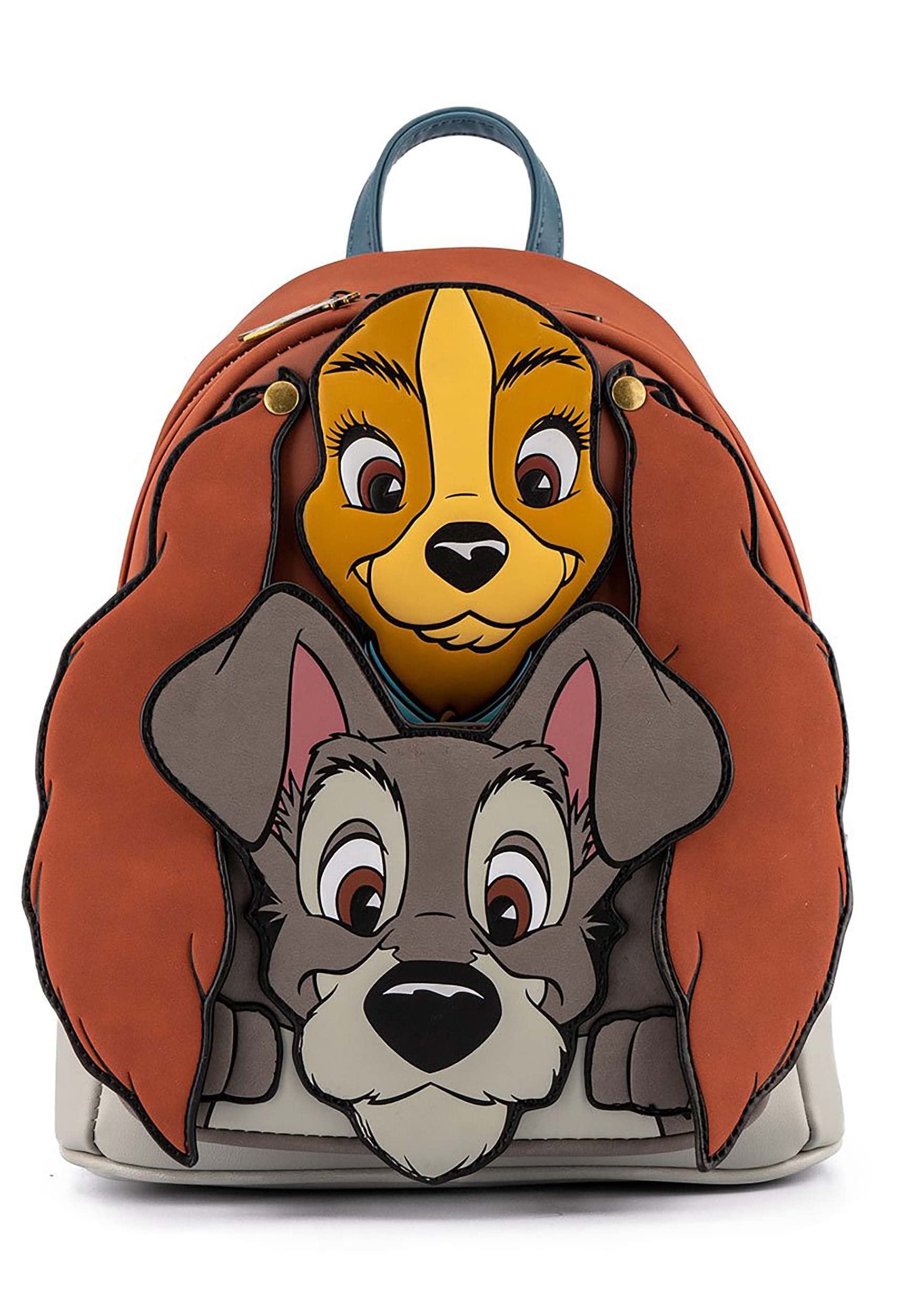 Loungefly Disney Lady and the Tramp Cosplay Womens Double Strap Shoulder Bag Purse, One Size, Multi