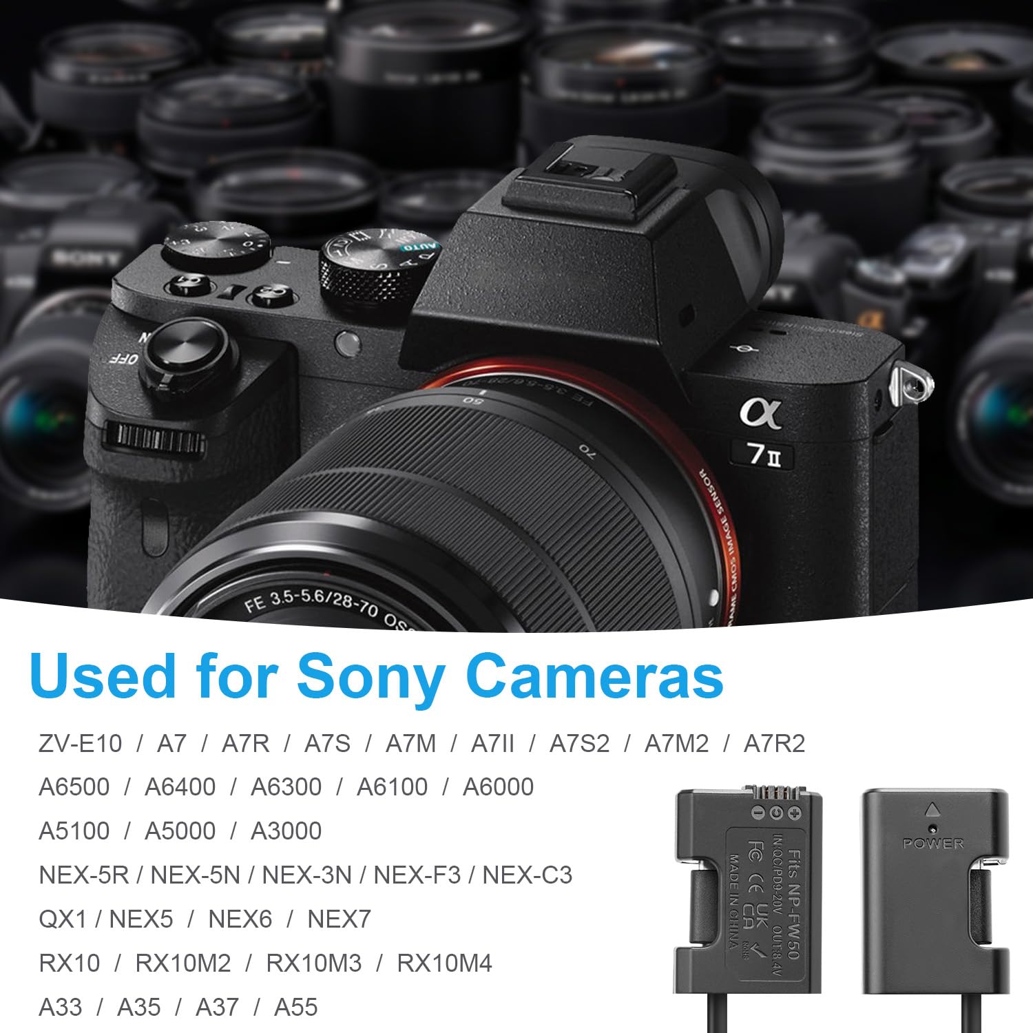 Amazon | FOMITO FW50 ダミーバッテリー DCカプラー Type-Cポート 対応 