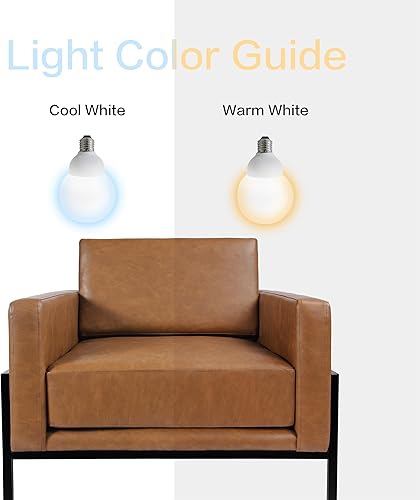 Miniatura 5 de HomePop Silla decorativa moderna con marco de metal, decoración del hogar Homepop, sillas decorativas para sala de estar y dormitorio, piel