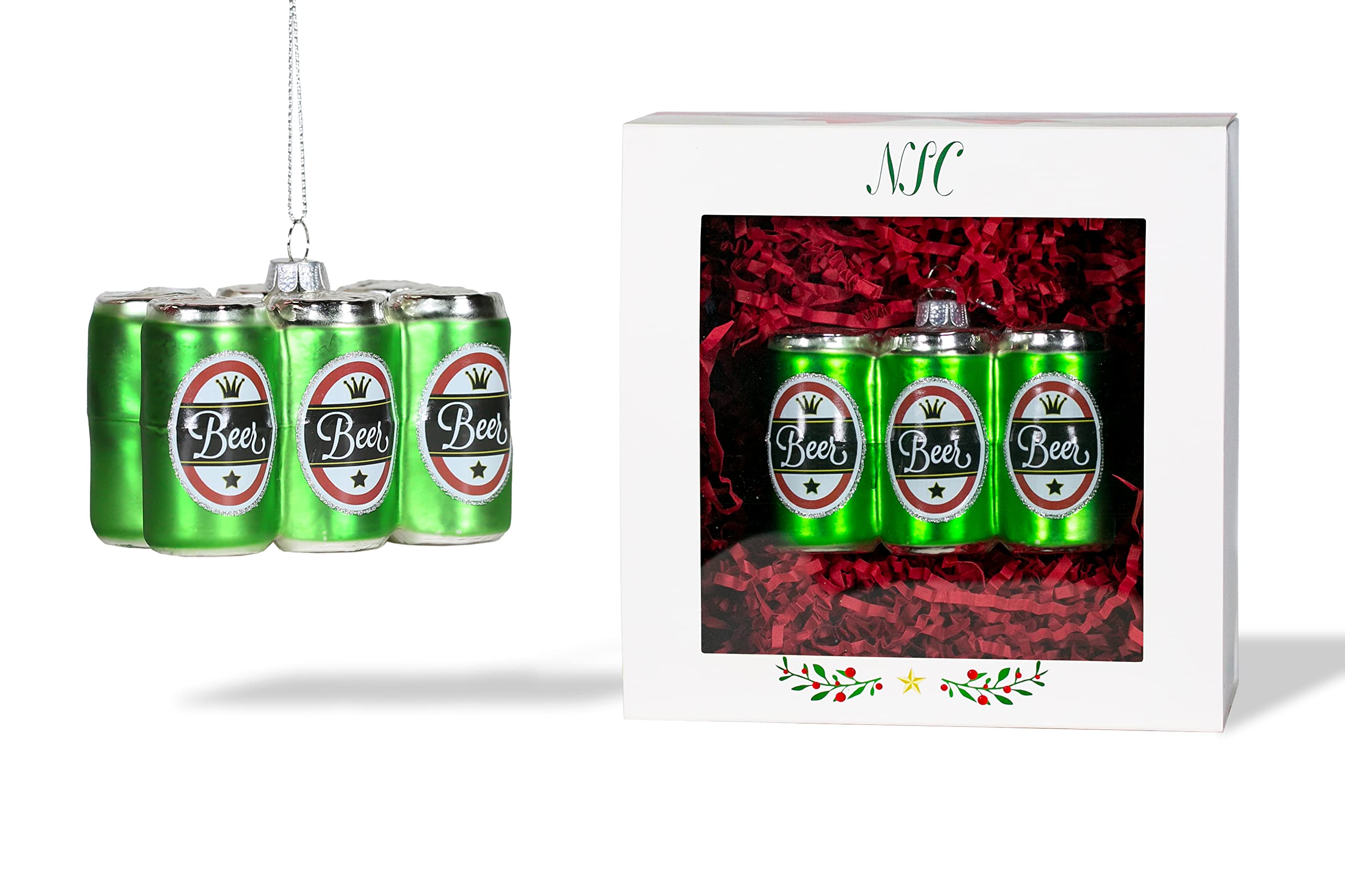 Amazon.co.jp: North Star Christmas - ビール6パックオーナメント