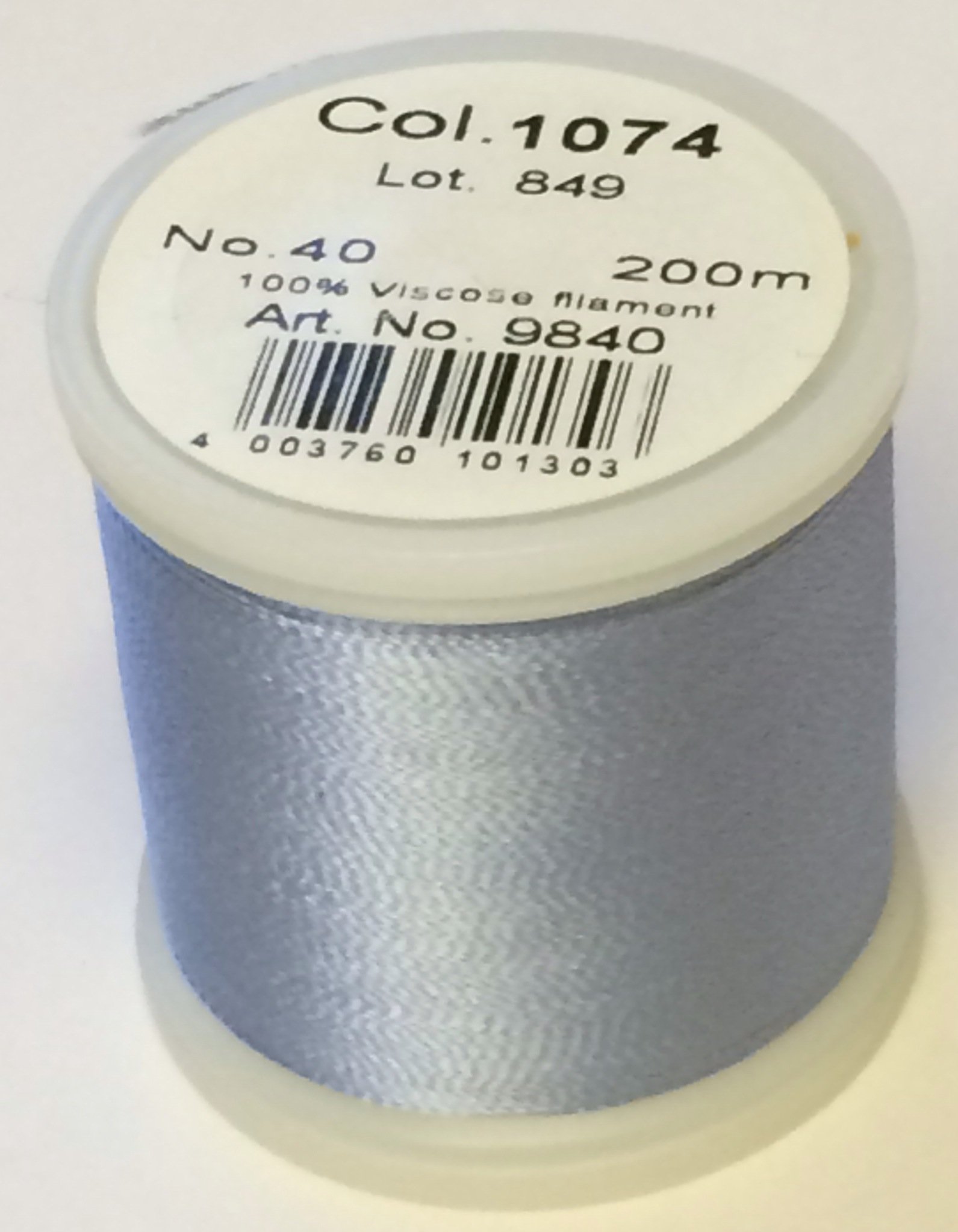 Madeira Blue Rayon Machine Embroidery Thread No 40 200M Colour - 1074