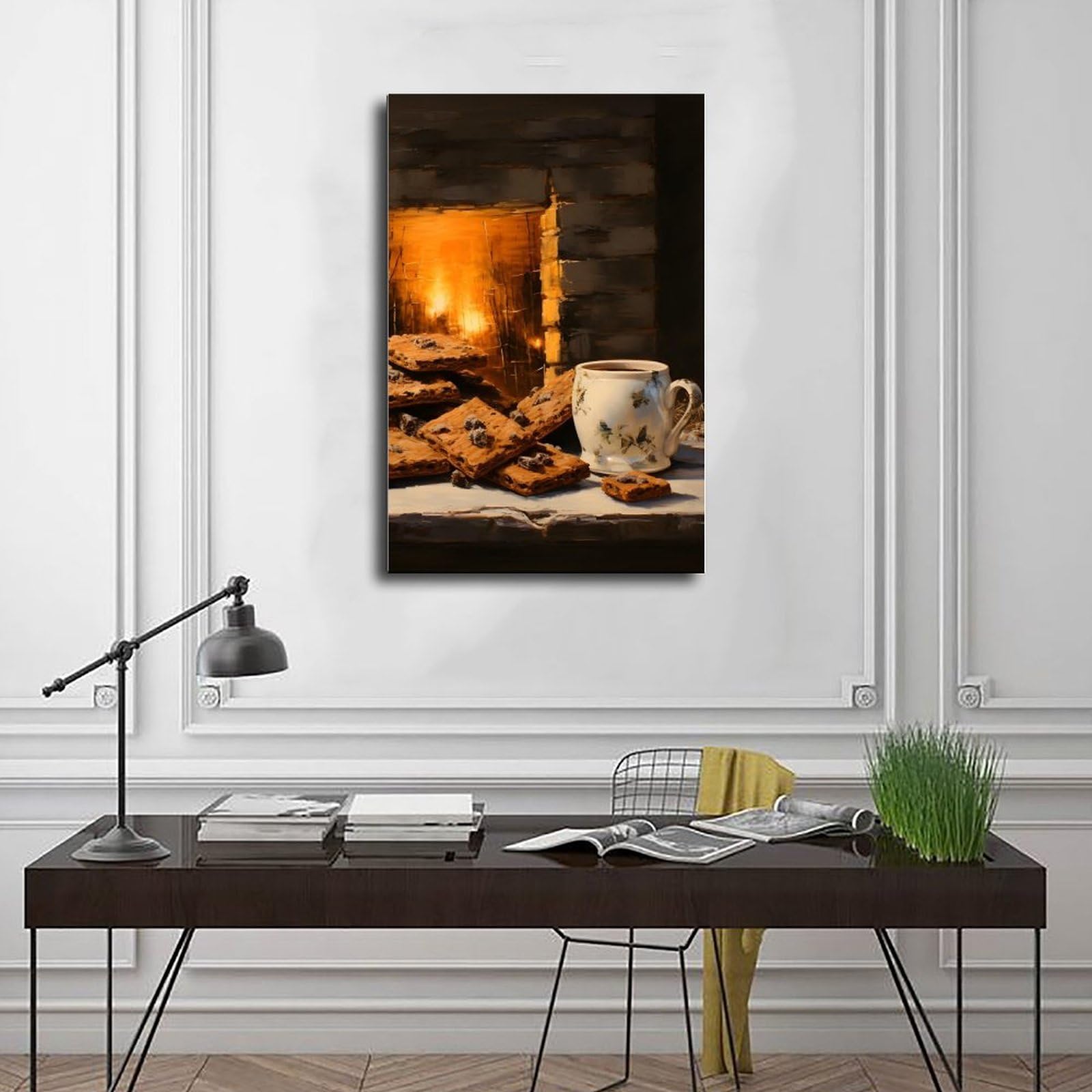 NEOHI Martwa natura 5 zabawy retro Boże Narodzenie estetyczne fajne płótno sztuka dekoracja ścienna plakaty dom bar restauracja garaż kawiarnia logo prezent 24 x 36 cali (60 x 90 cm)