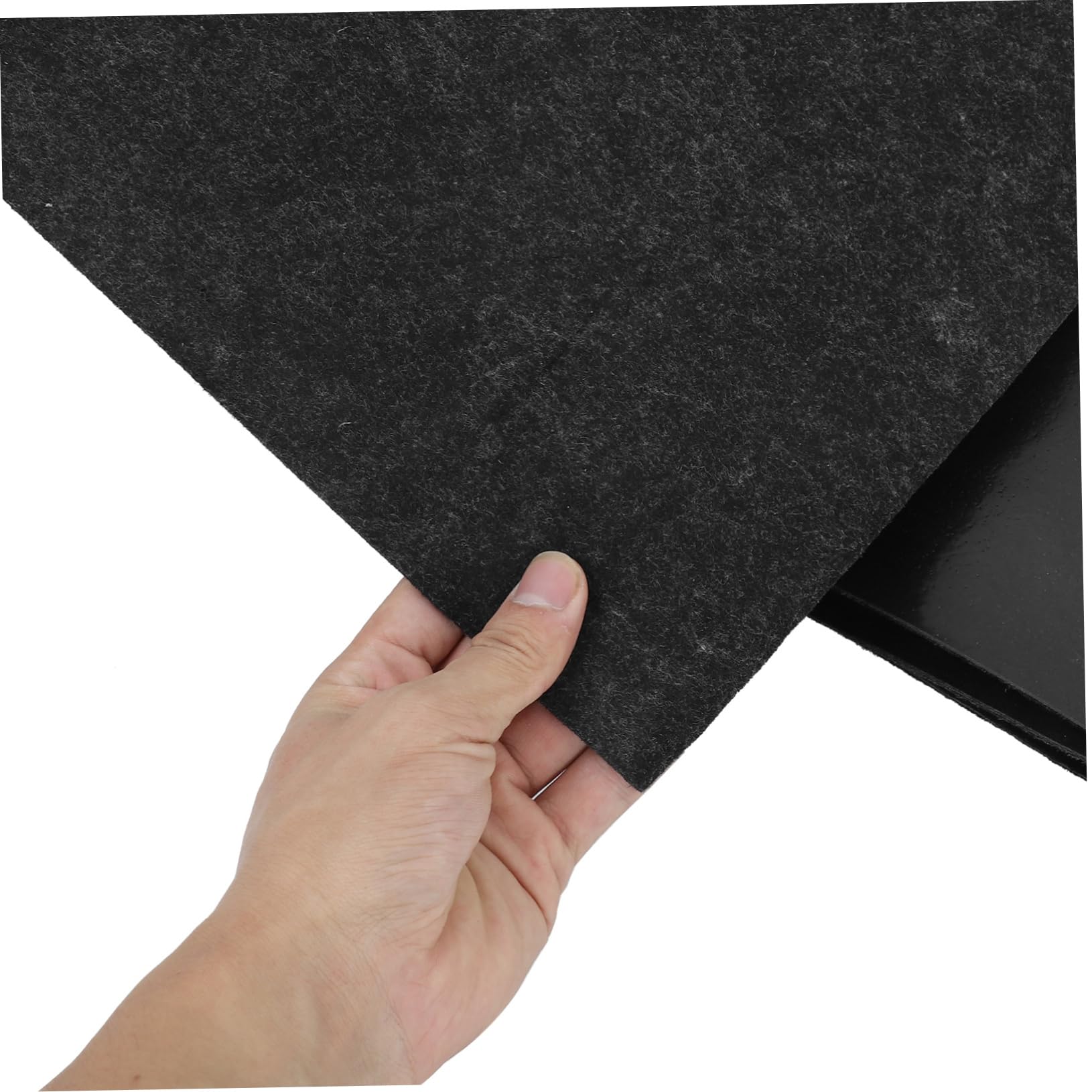 Tapis de Spa Extérieur Noir 1 PC en Feutre et PE pour Sol