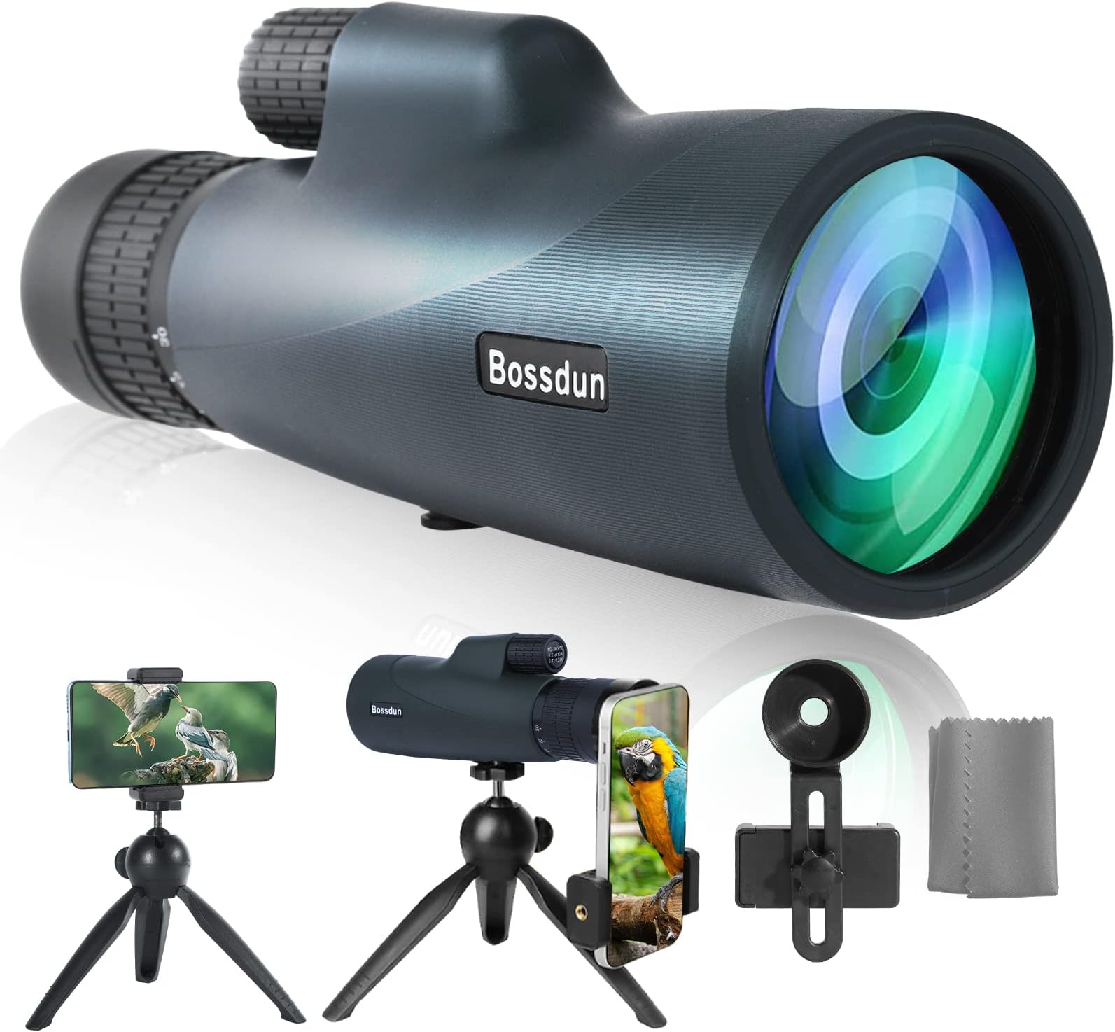 BOSSDUN Monocular Telescope, 30x50 HD High Power Zoom Magnification
