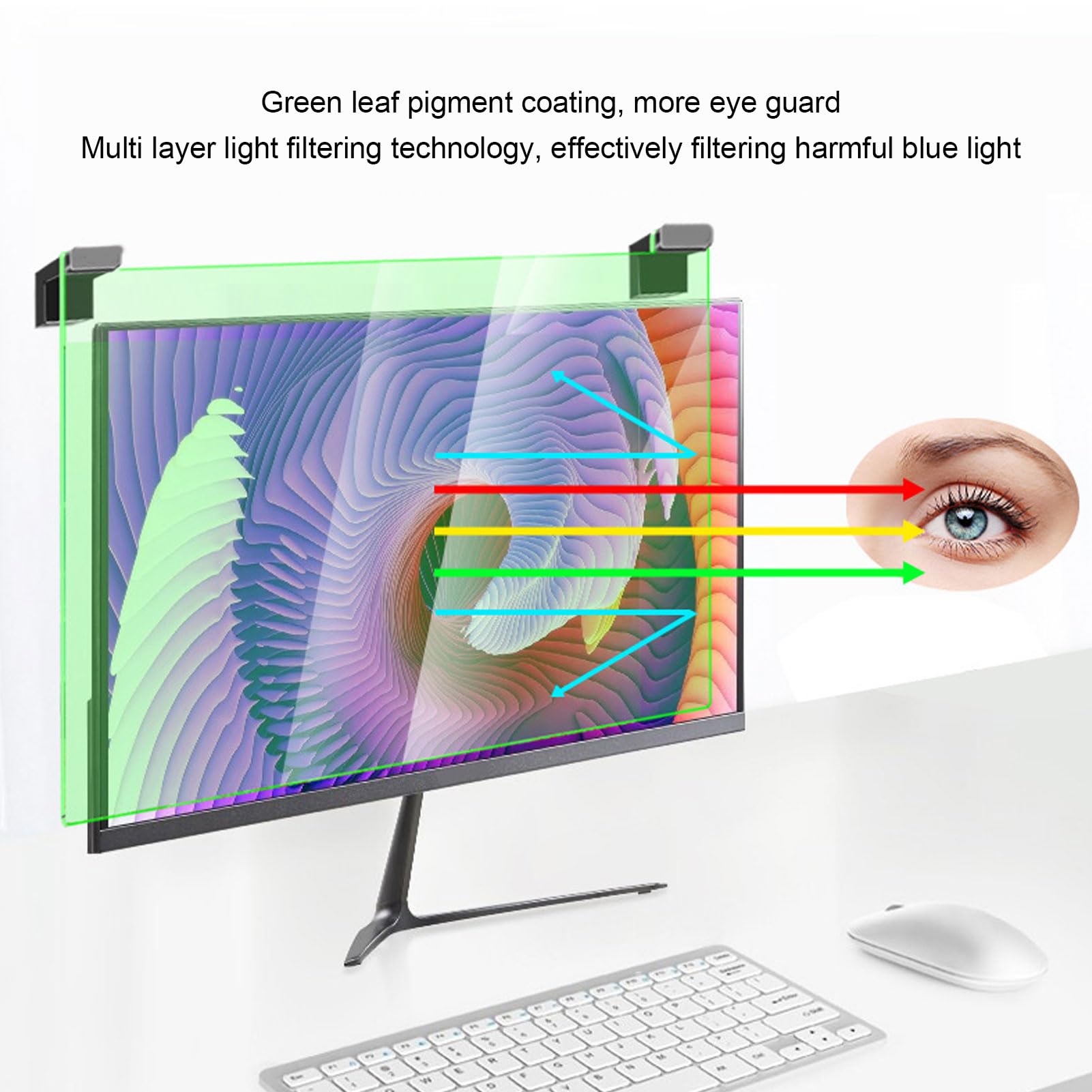 Proteggi Schermo Monitor 21,5'' 16:9 - Blocco Luce Blu E Antiriflesso - Mosiso