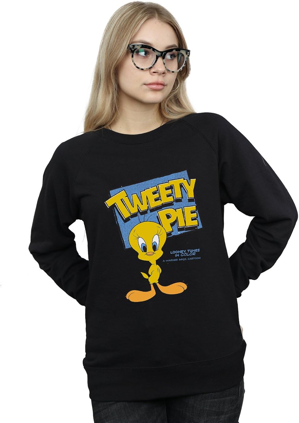Looney Tunes Women's Classic Tweety Pie Sweatshirt : Amazon.co.uk: Fashion