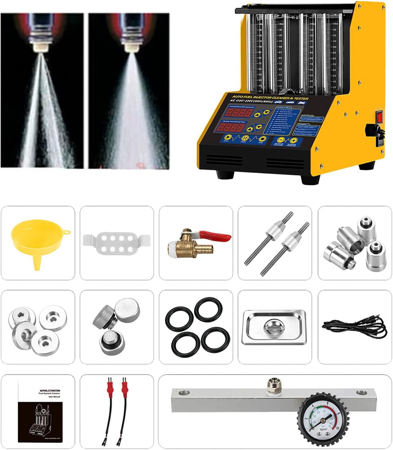 Autool CT150 Automotive 4 Cylinder Ultrasonic Wave Injector Cleaner