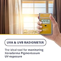 Vista 2 de Solarmeter Modelo 5.7 Sensible UVA y UVB Medidor de luz UV total, radiómetro digital de mano y probador de bombilla para medir la luz ultravioleta