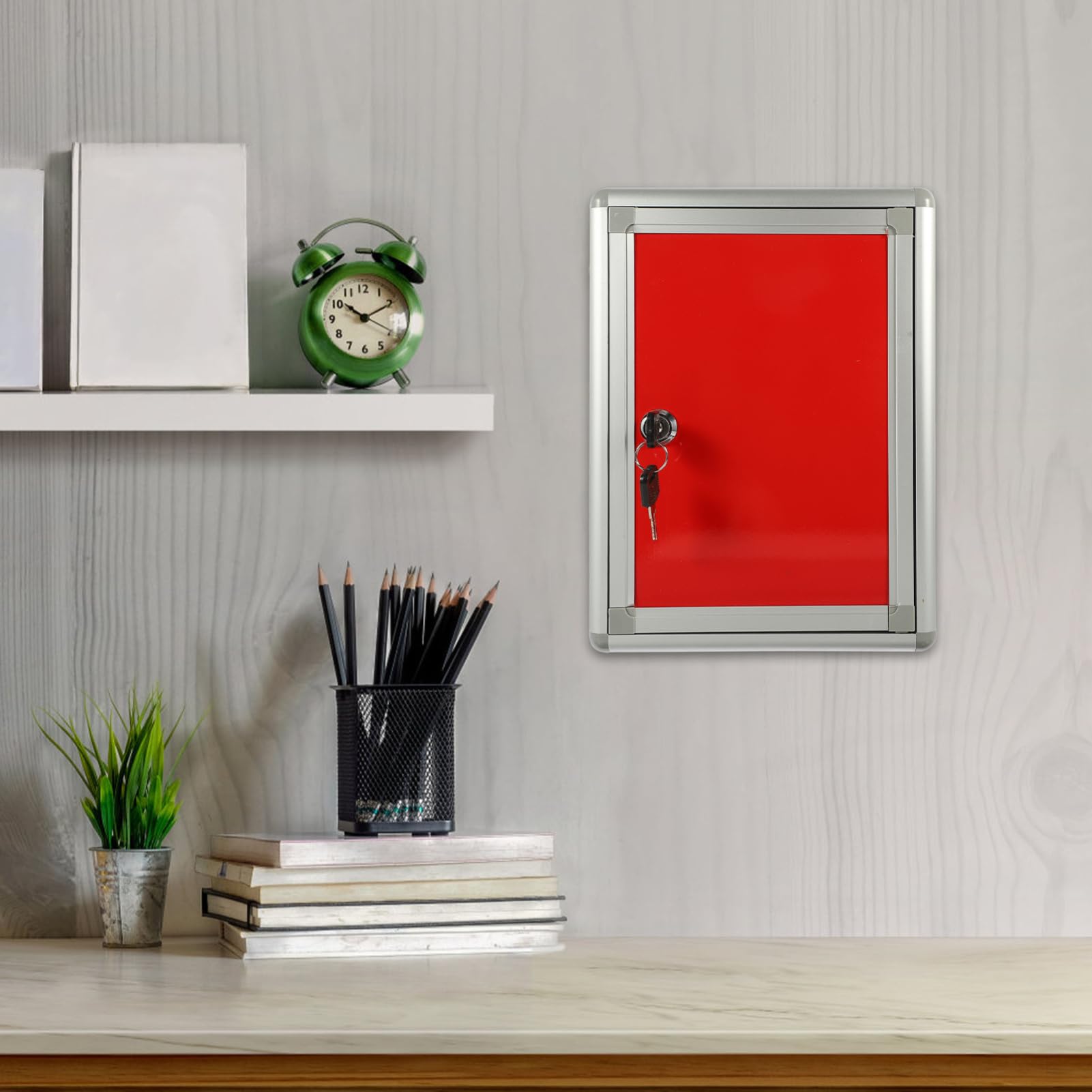 Housoutil Buzón de bloqueo montado en la pared para sugerencias seguras Buzón compacto para oficinas y comunidades Caja de comentarios pública reutilizable