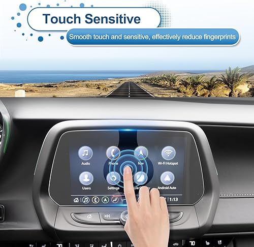 Miniatura 5 de Protector de pantalla Camaro 2016-2022 2023 2024 para Chevrolet Camaro (1LT/2LT/3LT/LT1/1SS/2SS/ZL1) Pantalla táctil de 8 pulgadas, vidrio templado