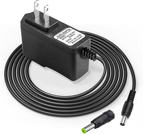 Adaptador de corriente de cargador Casio de 9V AC/DC compatible con Casio Piano AD-5 AD-5MU, teclado Casio WK-200 WK-210 CT-360 CTK-496 CTK-500