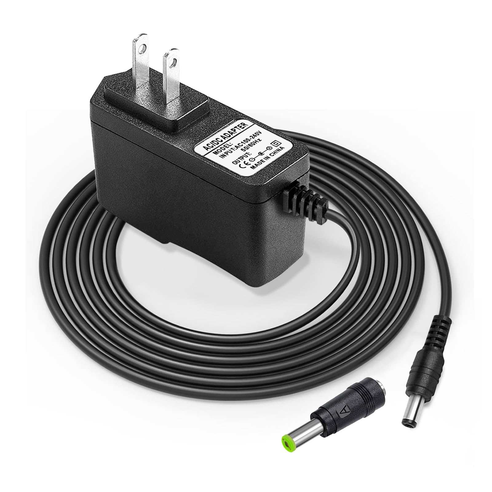 9V AC/DC Casio Charger Power Adapter Compatible for Casio Piano AD-5 AD-5MU, Casio Keyboard WK-200 WK-210 CT-360 CTK-496 CTK-500 CTK-519 CTK-573 CTK-593 CTK-611 CTK-720 CTK-2100 Power Supply Cord