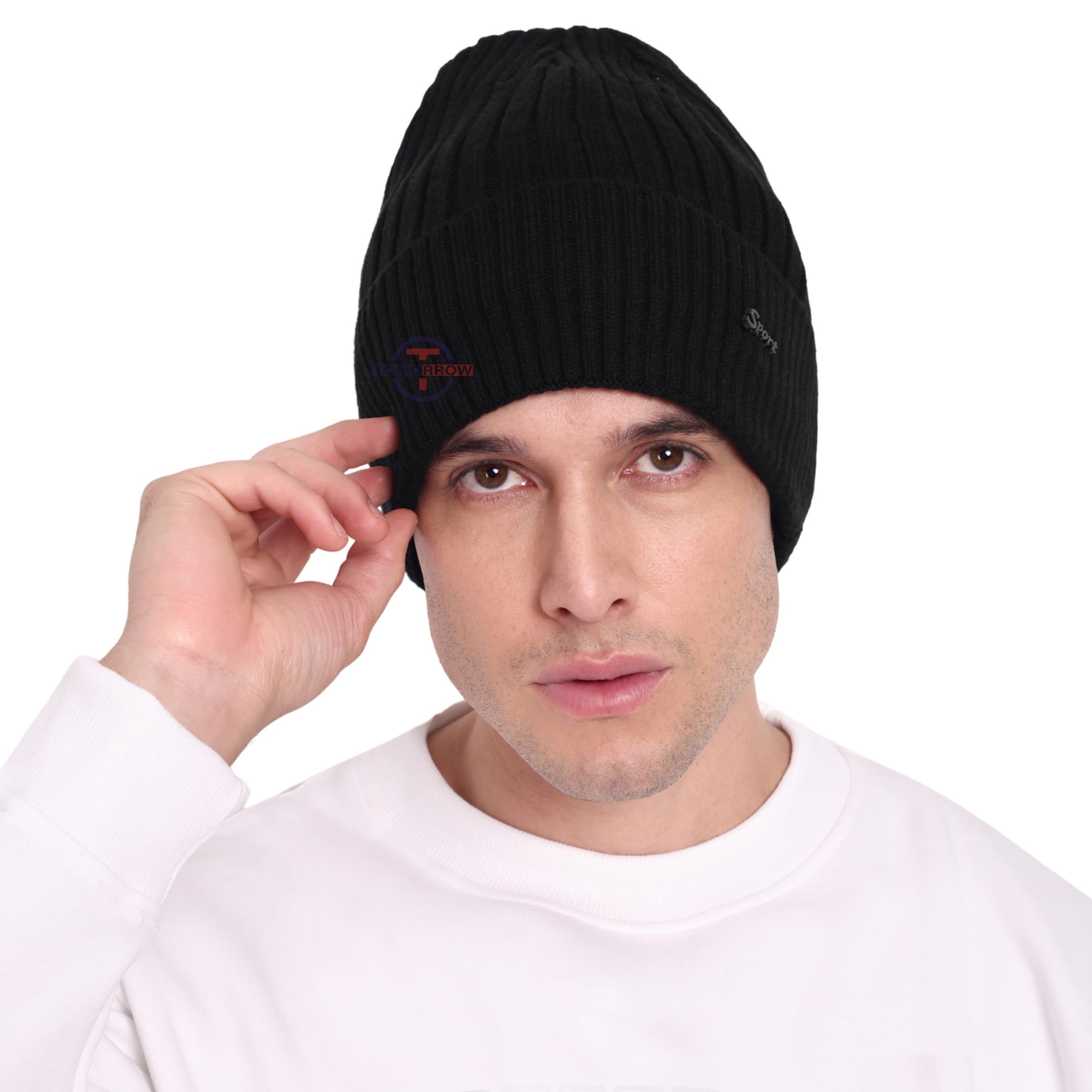 Winter Beanie Cap for Men, Thermal Beanie Cap, Fleece Lined Beanie, Men Winter Hat, Warm Beanie for Men, Cozy Knit Beanie for Men, Winter Beanie-image-19