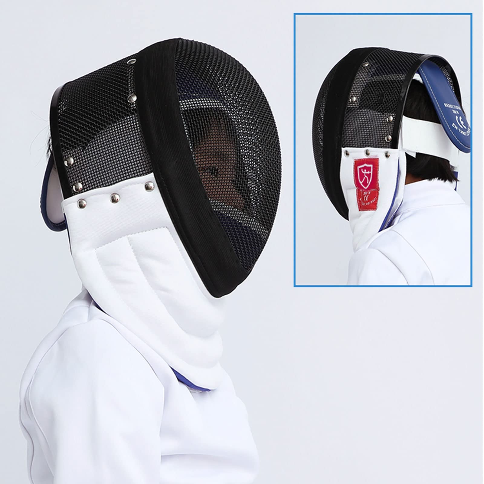 Hochwertiger Fechthelm, Fechthelm, 350N/700N/1600N Fechttrainingsgerät (Color : 1600N (Dismantling), Size : M)