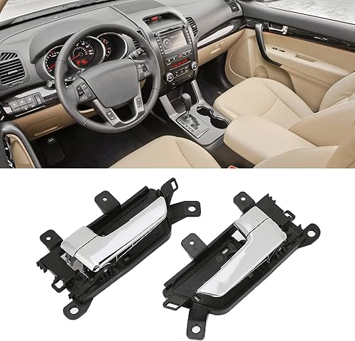 Miniatura 2 de Fydun Manija interior de la puerta del conductor, manija de puerta interior, 2 manijas de puerta interior de coche 826202j000, repuesto plateado