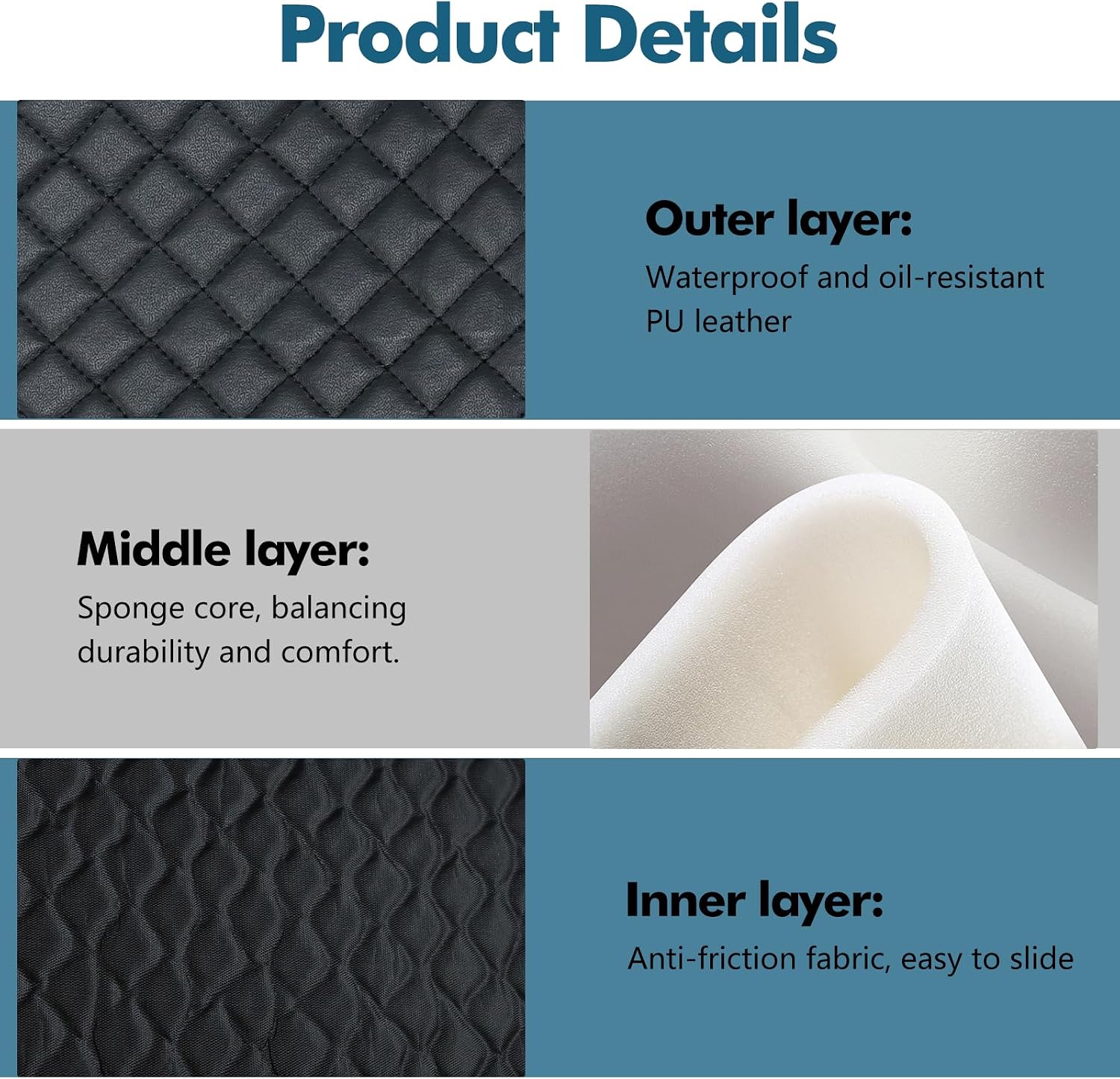Rolling Creeper Mat, 58" x 27" Under Car Repair Mat, Anti-Slip, Foldable Portable Automotive Repair Pad with Storage Bag for Low Clearance, Car Accessories for Working On The Ground