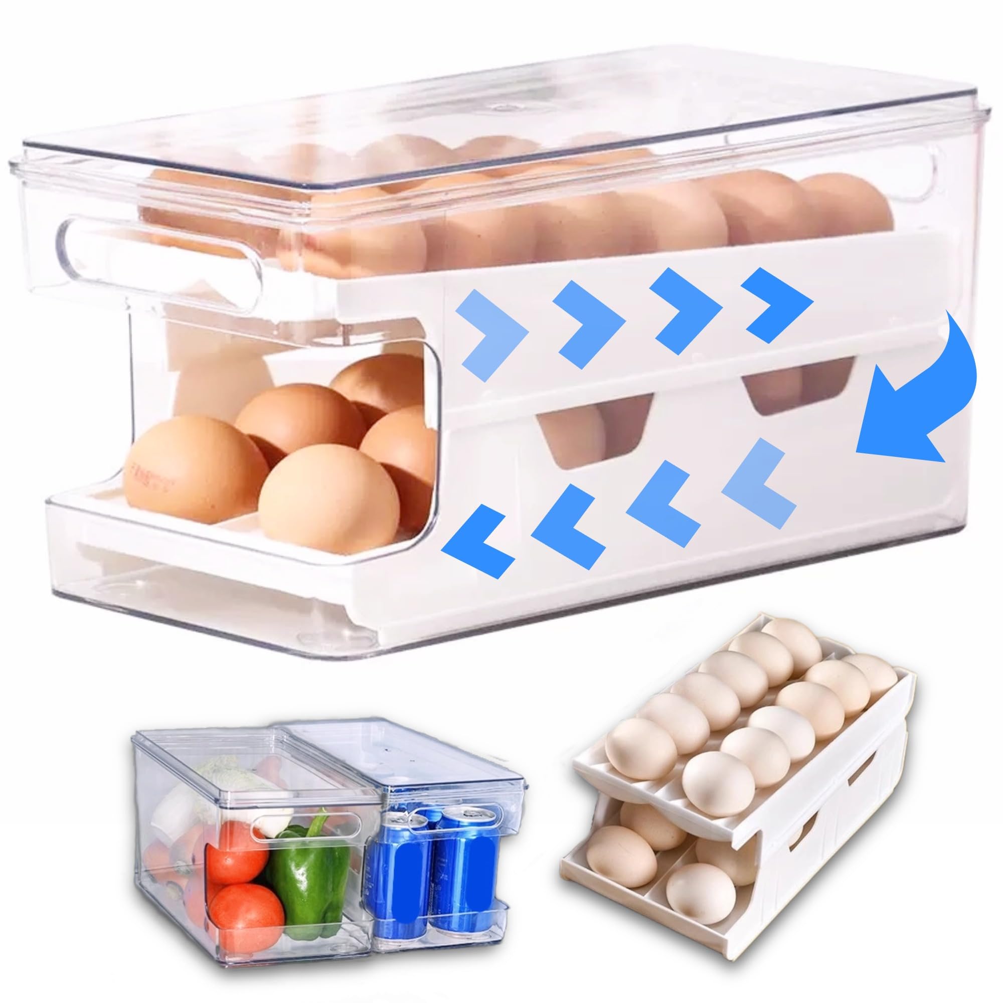 Monsully Scatole Uova Pieghevoli In Plastica - 2 Da 6 Griglie E 2 Da 4 Griglie Per Picnic E Campeggio - Foto 11