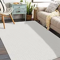 Tapete Sala Antiderrapante 1,40m x 2,00m Zig Zag (Cru)