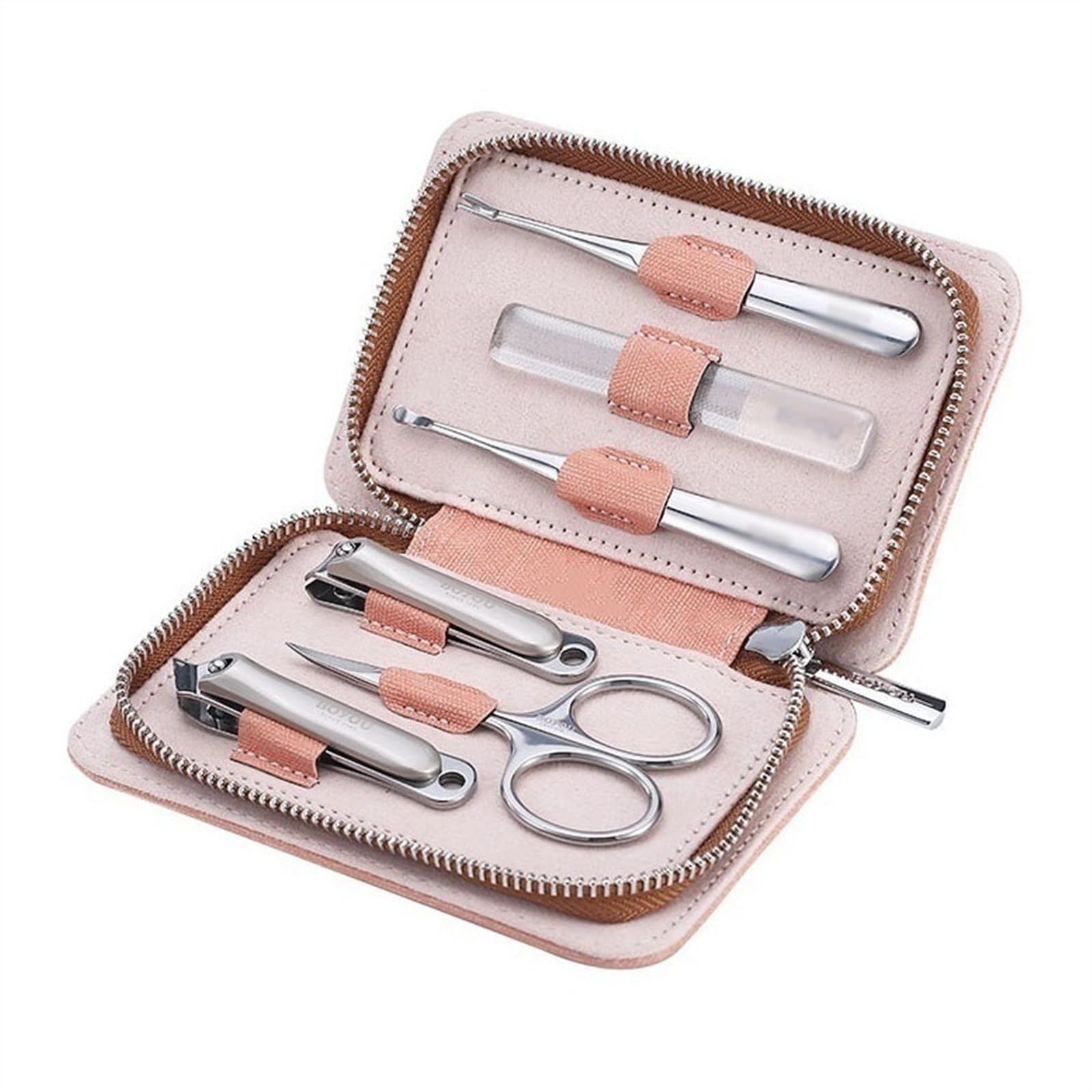 6-teiliges/Set tragbares Maniküre-Set(Pink)
