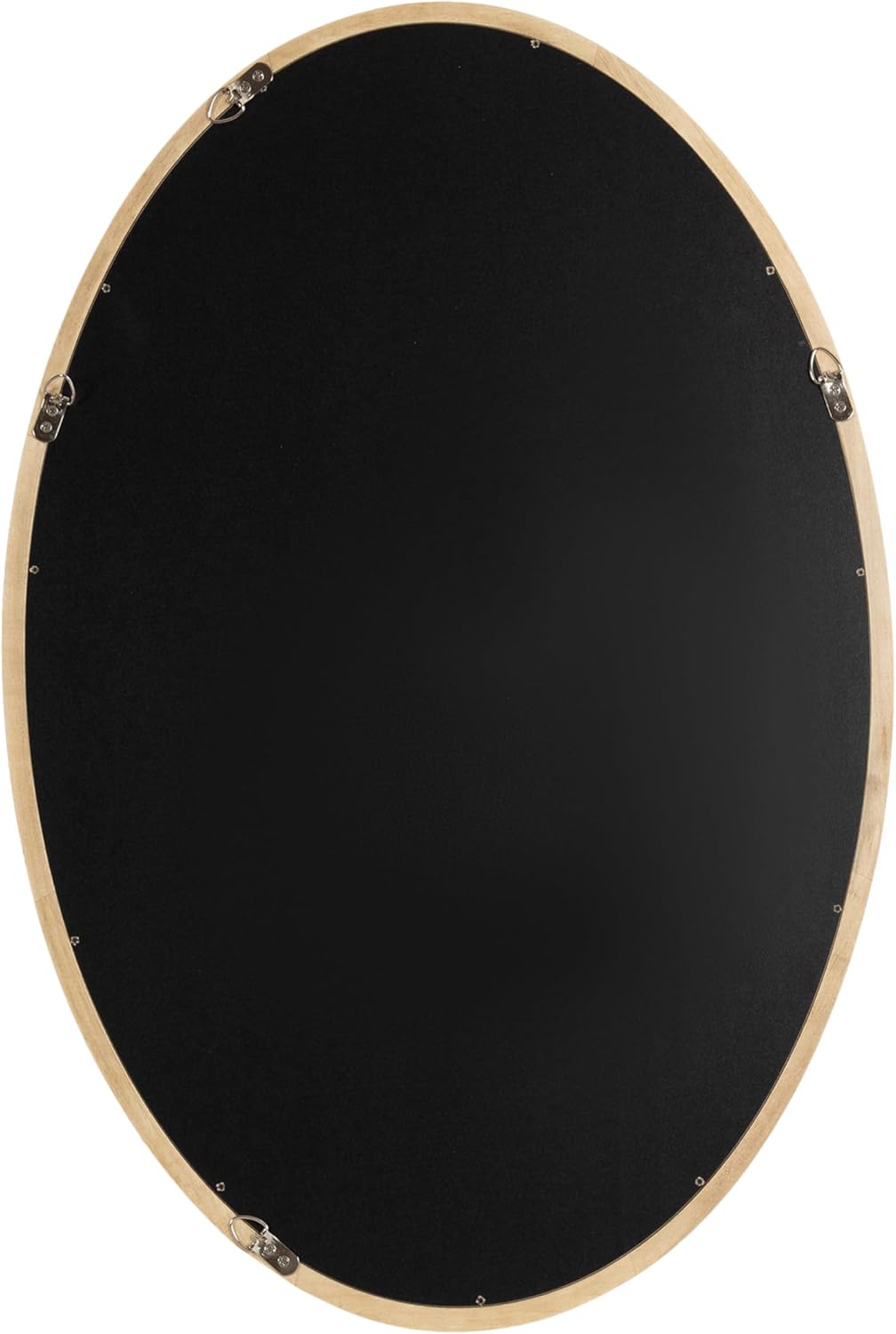 Hogan Natural Wood Oval Wall Mirror 24" x 36"