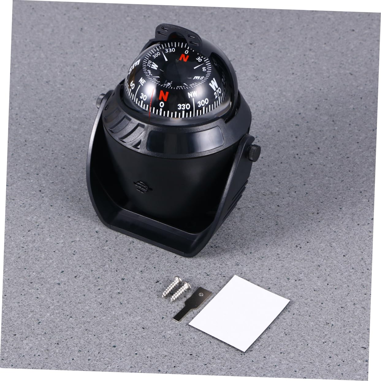Compas à Boule de Guidage Nautique 12v Noir Abs pour Marine